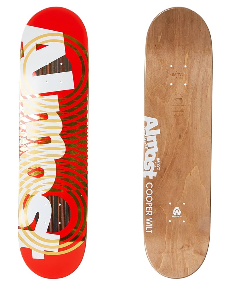 Almost Interweave Rings Impact Skateboard Deck Cooper Wilt